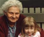 [Photo: Titia with granddaughter Helena]