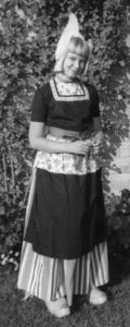 [Photo: Tanya in Dutch costume 1973]